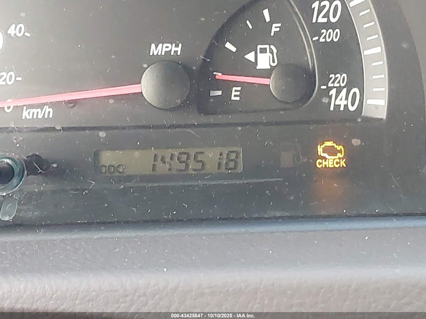 2002 Toyota Camry Le VIN: 4T1BE32K72U539619 Lot: 43425847