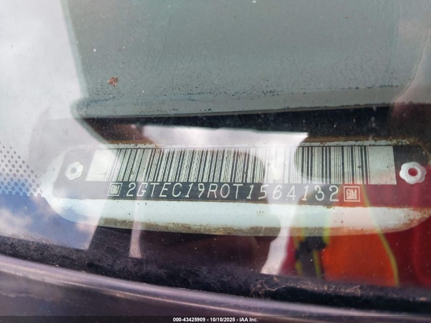 1996 GMC Sierra C1500 VIN: 2GTEC19R0T1564132 Lot: 43425909