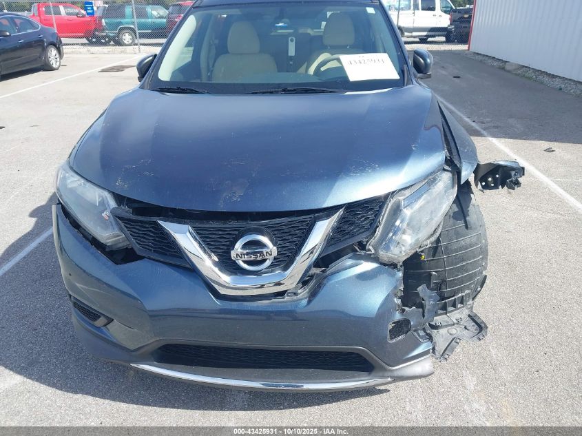 2014 Nissan Rogue Sv VIN: 5N1AT2MV4EC869439 Lot: 43425931