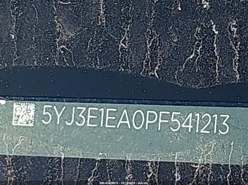 2023 Tesla Model 3 Rear-Wheel Drive VIN: 5YJ3E1EA0PF541213 Lot: 43426073