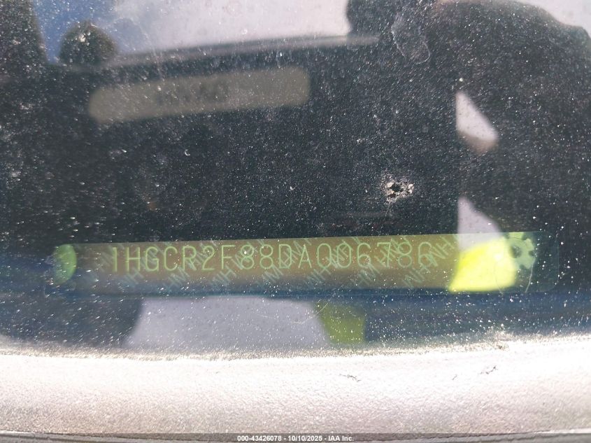 2013 Honda Accord Ex-L VIN: 1HGCR2F88DA006786 Lot: 43426078