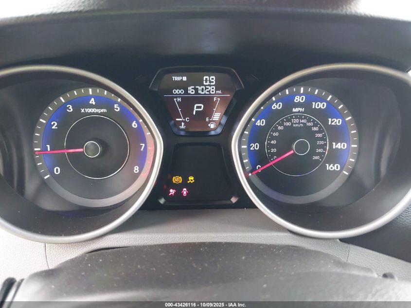 2013 Hyundai Elantra Gls VIN: KMHDH4AE0DU954740 Lot: 43426116