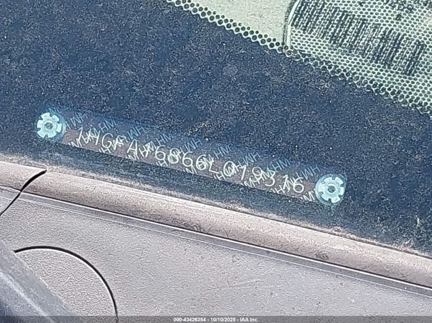 2006 Honda Civic Ex VIN: 1HGFA16866L019316 Lot: 43426354