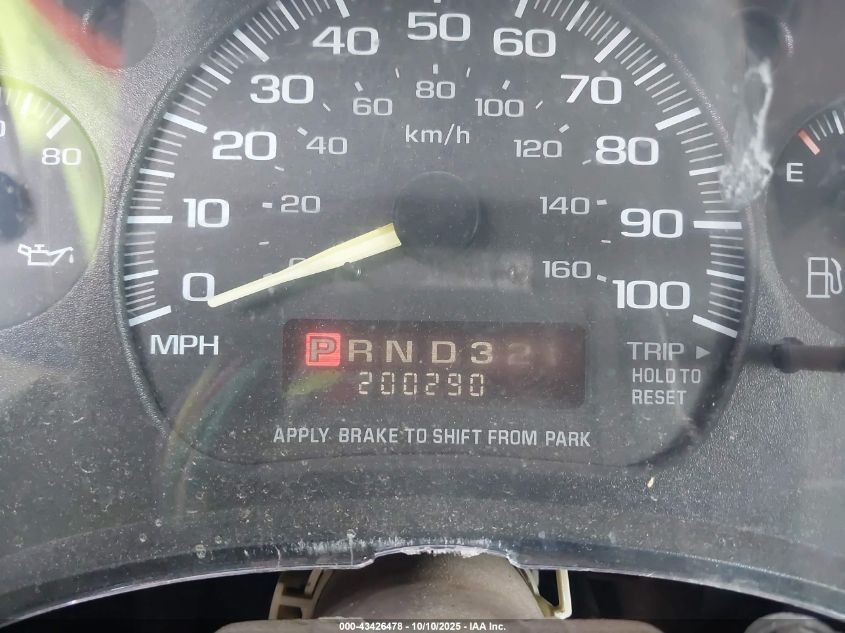 1999 Chevrolet Astro VIN: 1GNDM19W2XB102859 Lot: 43426478