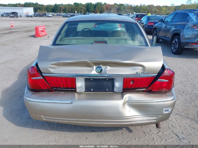 2000 Mercury Grand Marquis Gs VIN: 2MEFM74W3YX698234 Lot: 43426490