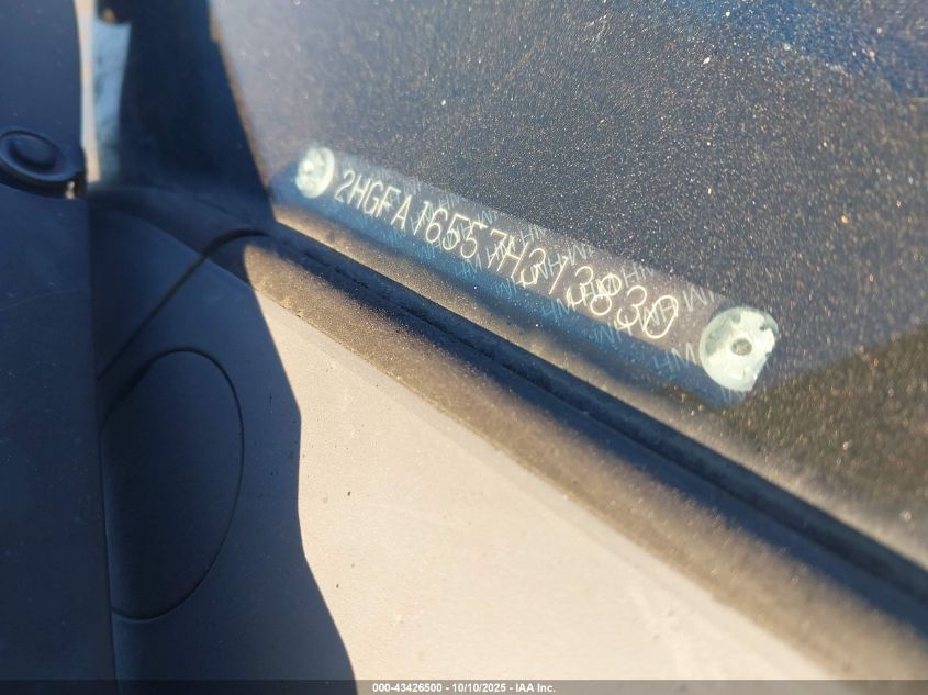 2007 Honda Civic Lx VIN: 2HGFA16557H313830 Lot: 43426500