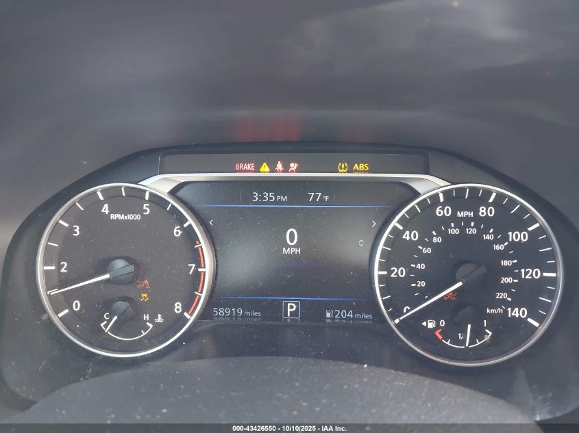 2023 Nissan Altima Sv Fwd VIN: 1N4BL4DV7PN383290 Lot: 43426550