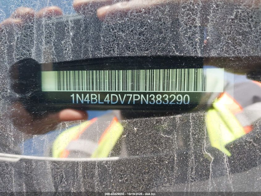 2023 Nissan Altima Sv Fwd VIN: 1N4BL4DV7PN383290 Lot: 43426550