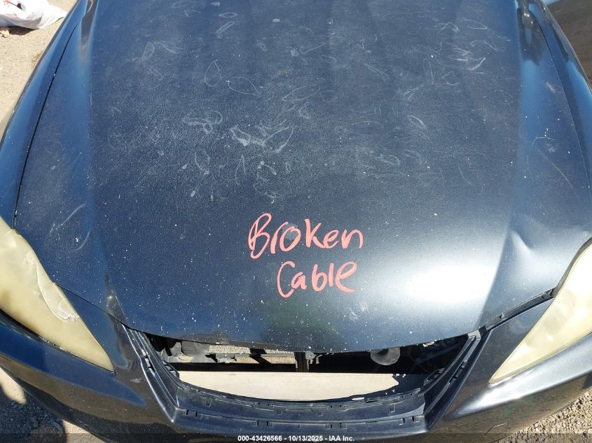 2007 Lexus Is 250 VIN: JTHBK262572042314 Lot: 43426566