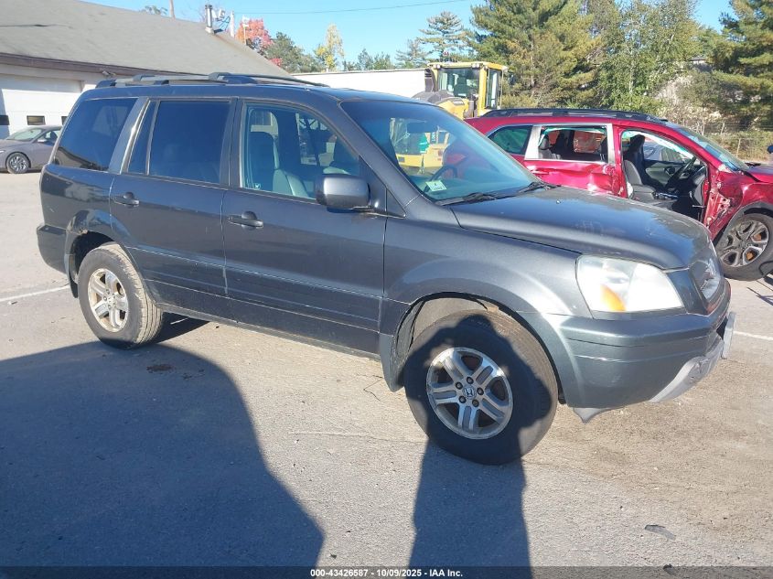 2005 Honda Pilot Ex-L VIN: 2HKYF18555H540218 Lot: 43426587