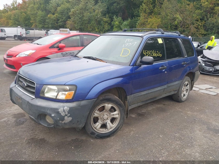 2003 Subaru Forester X blue suv gasoline JF1SG63623H771739 photo #3