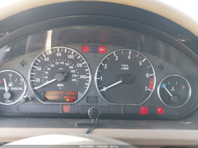 2001 BMW Z3 3.0I VIN: WBACN53421LJ57570 Lot: 43426633