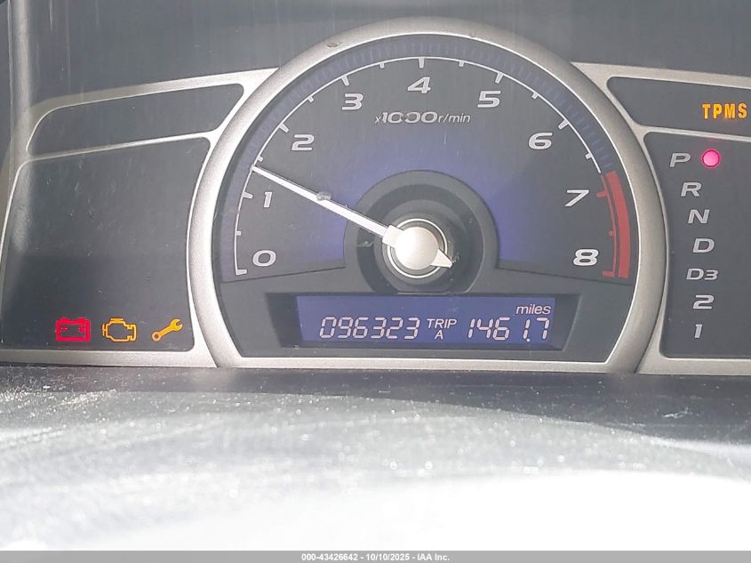 2008 Honda Civic Lx VIN: 1HGFA16588L080806 Lot: 43426642