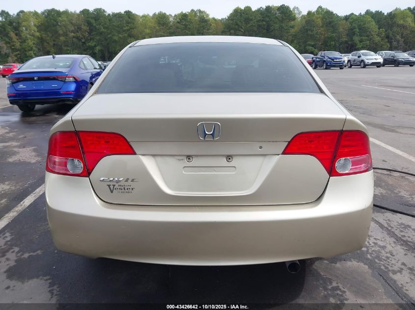 2008 Honda Civic Lx VIN: 1HGFA16588L080806 Lot: 43426642