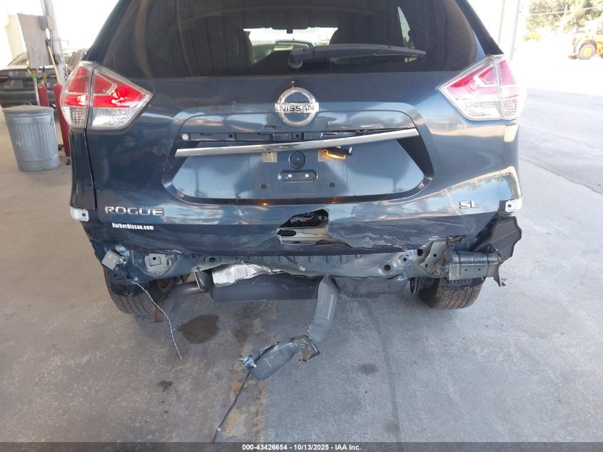 2016 Nissan Rogue Sl VIN: KNMAT2MTXGP726073 Lot: 43426654