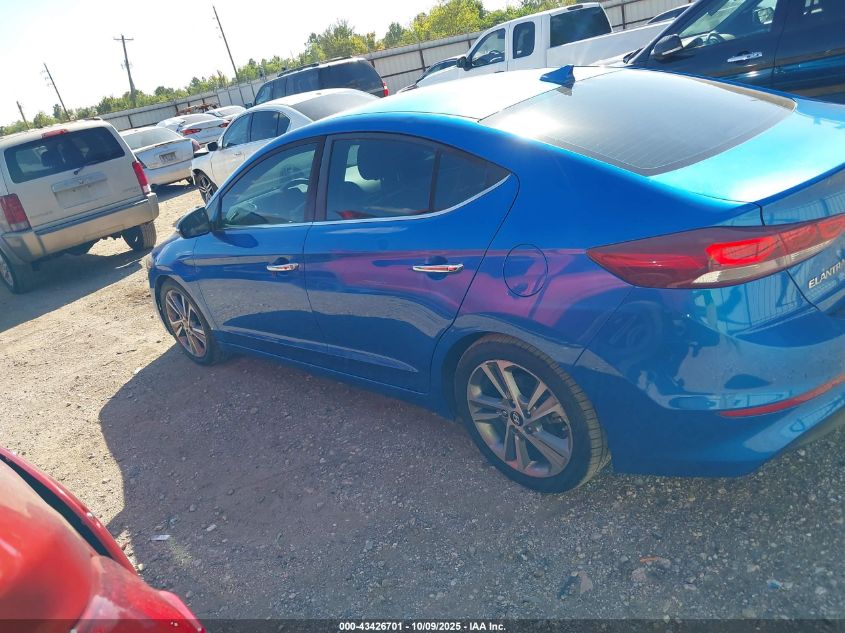 2017 Hyundai Elantra Limited VIN: 5NPD84LF4HH029372 Lot: 43426701