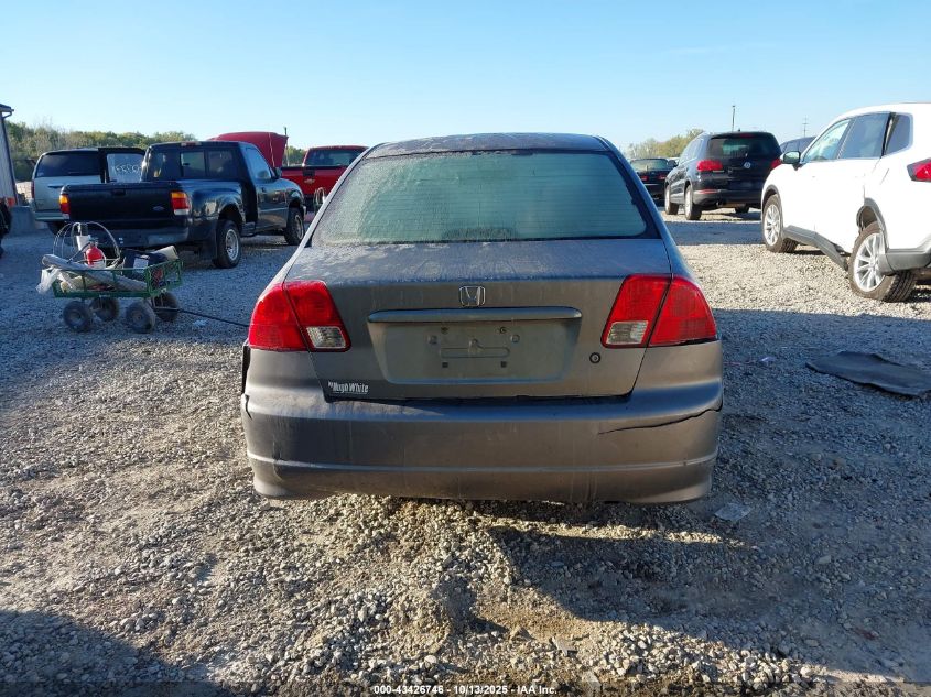 2005 Honda Civic Lx VIN: 2HGES16655H529790 Lot: 43426746