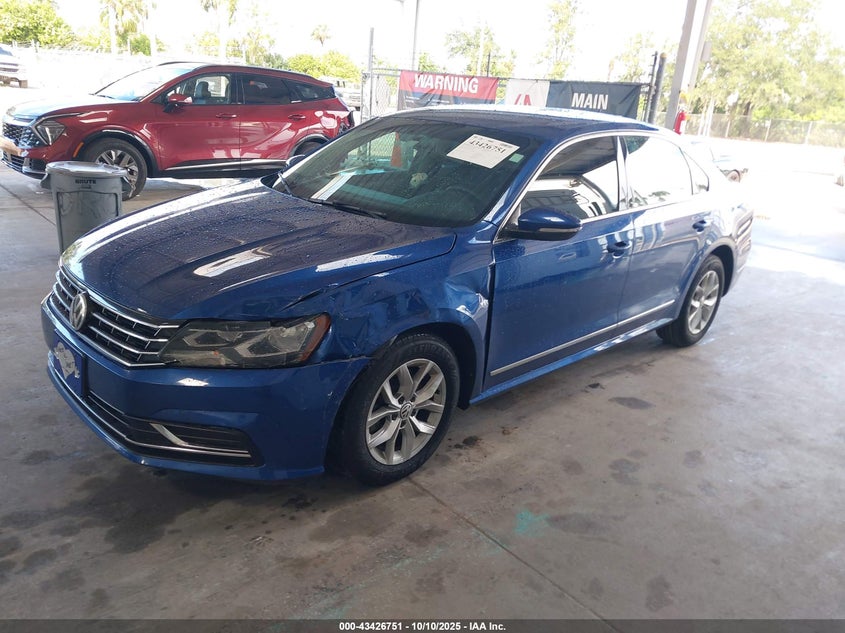 VIN 1VWAT7A31HC077593 2017 VOLKSWAGEN PASSAT 1.8T S