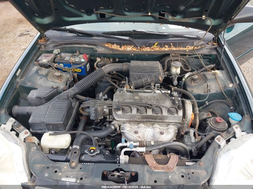 1999 Honda Civic Value Package VIN: 2HGEJ6619XH528858 Lot: 43426808