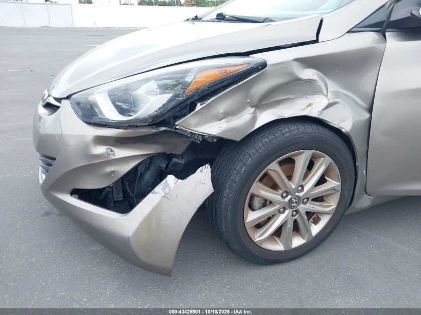 2014 Hyundai Elantra Se VIN: 5NPDH4AE9EH542879 Lot: 43426901