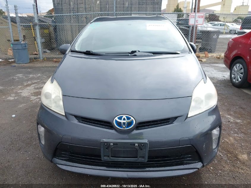 2013 Toyota Prius Two VIN: JTDKN3DU4D5597655 Lot: 43426922