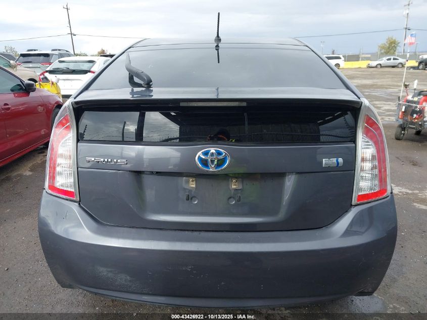 2013 Toyota Prius Two VIN: JTDKN3DU4D5597655 Lot: 43426922