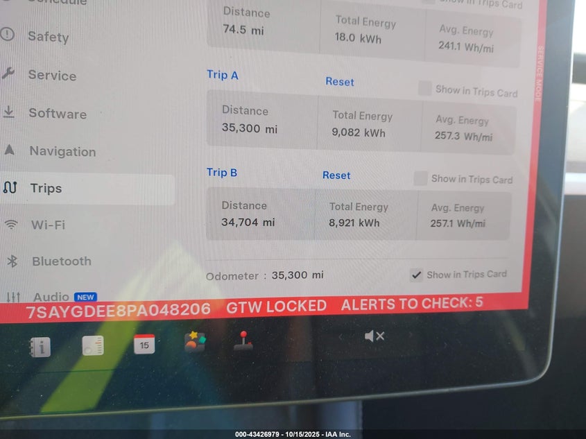 2023 Tesla Model Y Awd/Long Range Dual Motor All-Wheel Drive VIN: 7SAYGDEE8PA048206 Lot: 43426979