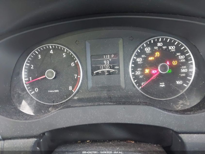 2012 Volkswagen Jetta 2.5L Se VIN: 3VWDP7AJ0CM424712 Lot: 43427091