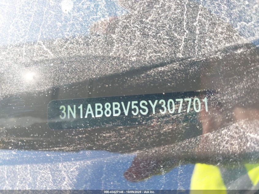 2025 Nissan Sentra S VIN: 3N1AB8BV5SY307701 Lot: 43427146