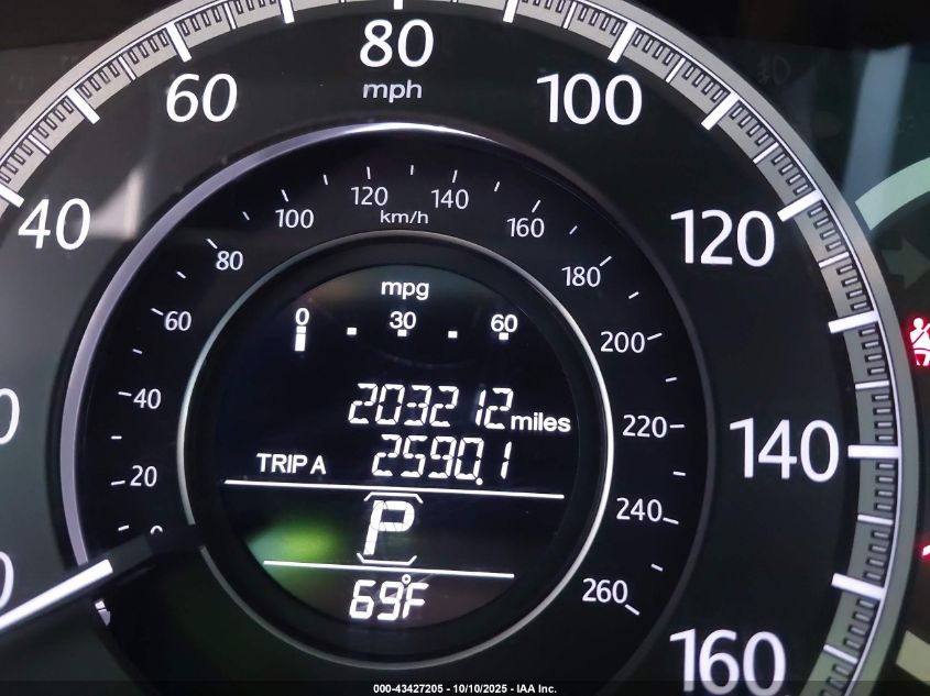 2013 Honda Accord Ex-L VIN: 1HGCR2F87DA063917 Lot: 43427205