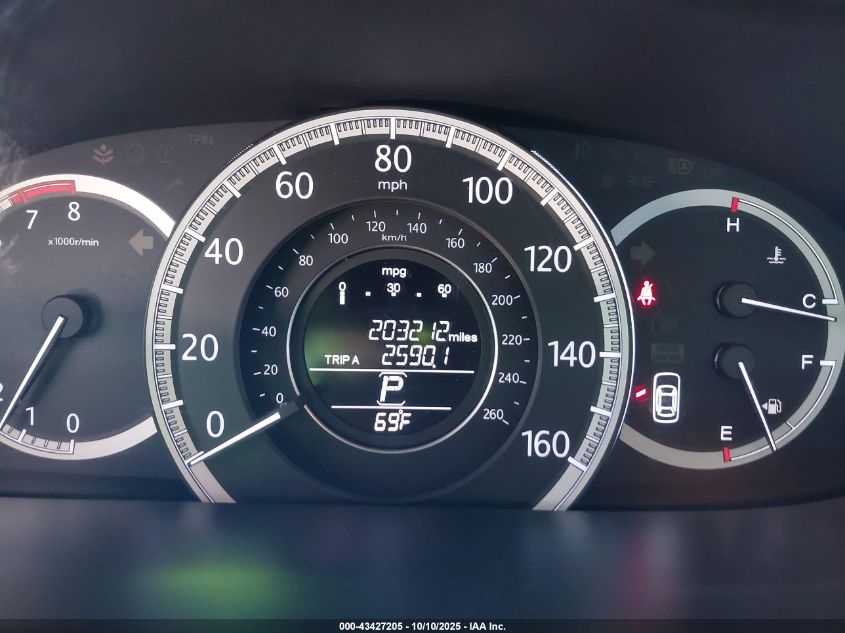 2013 Honda Accord Ex-L VIN: 1HGCR2F87DA063917 Lot: 43427205