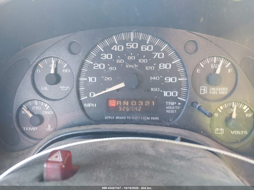 2002 Chevrolet Express VIN: 1GCGG25RX21155360 Lot: 43427347