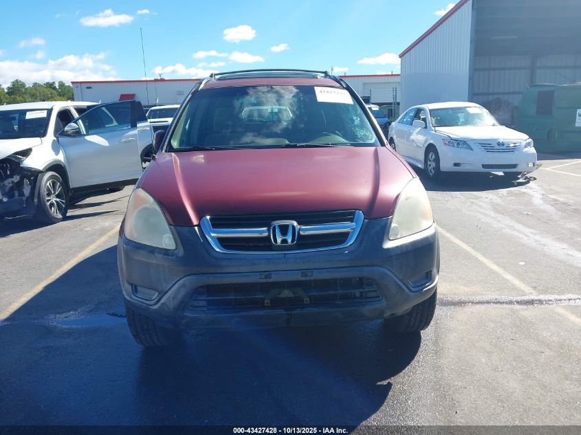 2002 Honda Cr-V Ex VIN: JHLRD78812C072442 Lot: 43427428