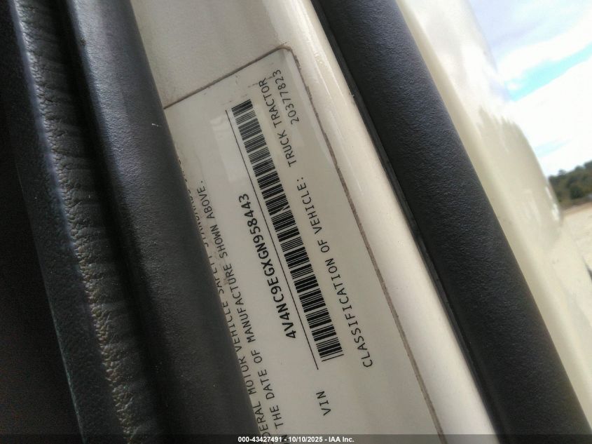 2016 Volvo Vn Vnl VIN: 4V4NC9EGXGN958443 Lot: 43427491