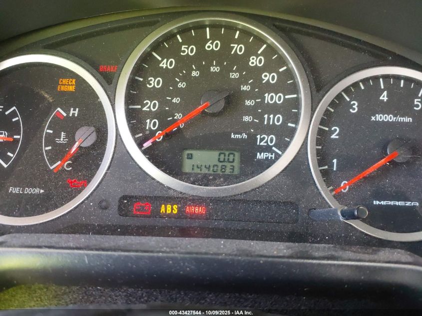 2004 Subaru Impreza 2.5Rs VIN: JF1GD67544G515416 Lot: 43427544