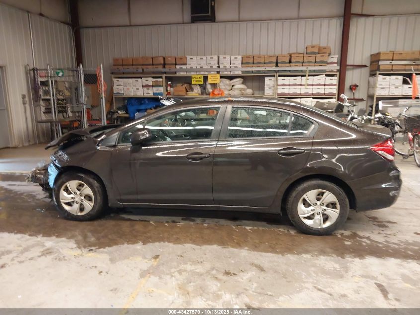 2013 Honda Civic Lx VIN: 2HGFB2F56DH547151 Lot: 43427570