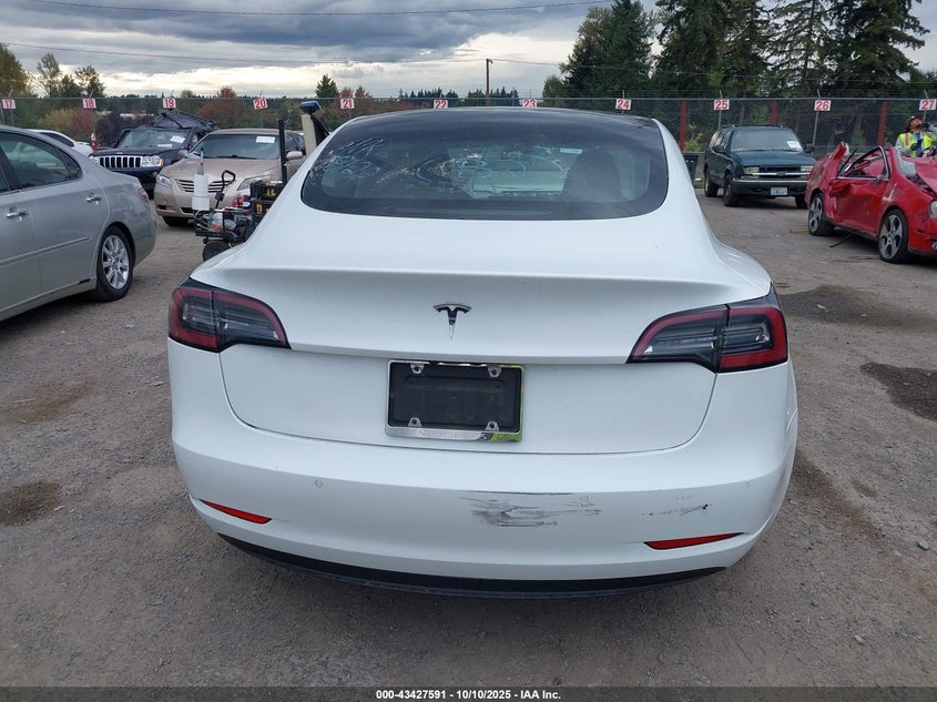 2021 Tesla Model 3 Standard Range Plus Rear-Wheel Drive VIN: 5YJ3E1EA5MF867407 Lot: 43427591