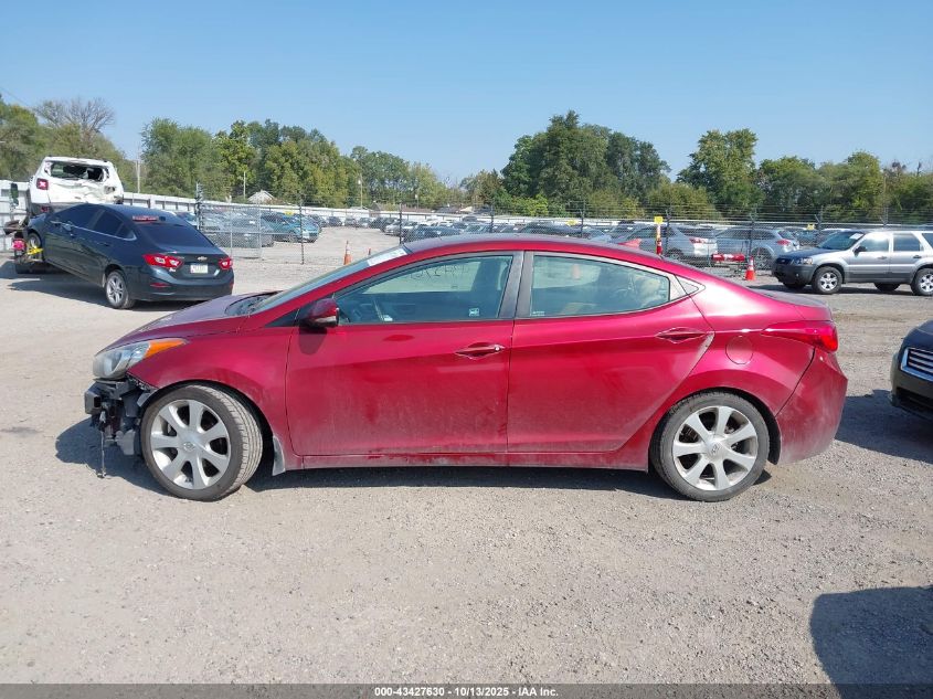 2013 Hyundai Elantra Limited VIN: 5NPDH4AE2DH276295 Lot: 43427630