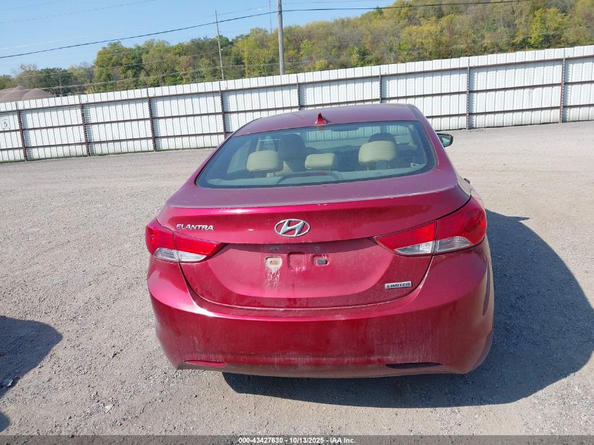 2013 Hyundai Elantra Limited VIN: 5NPDH4AE2DH276295 Lot: 43427630