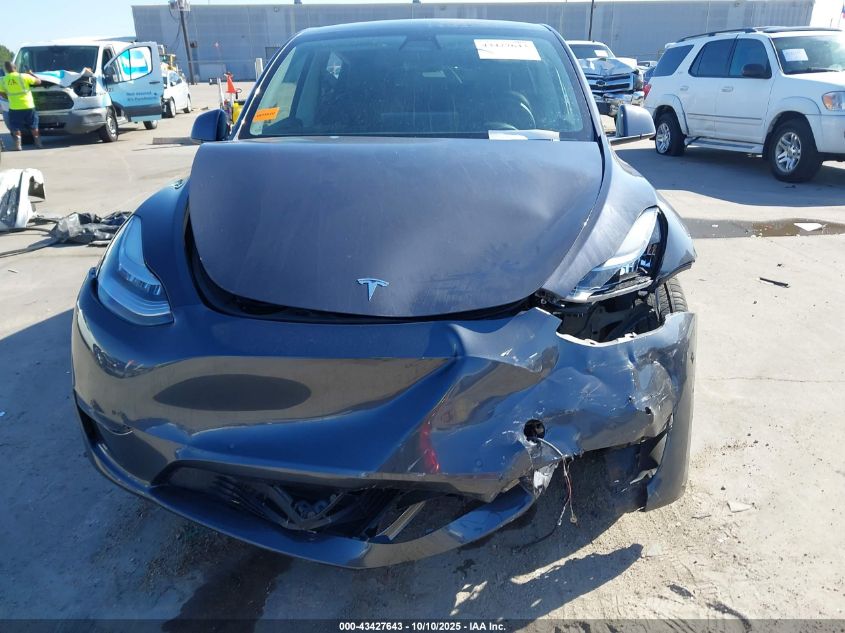 2021 Tesla Model Y Long Range Dual Motor All-Wheel Drive VIN: 5YJYGDEEXMF186468 Lot: 43427643