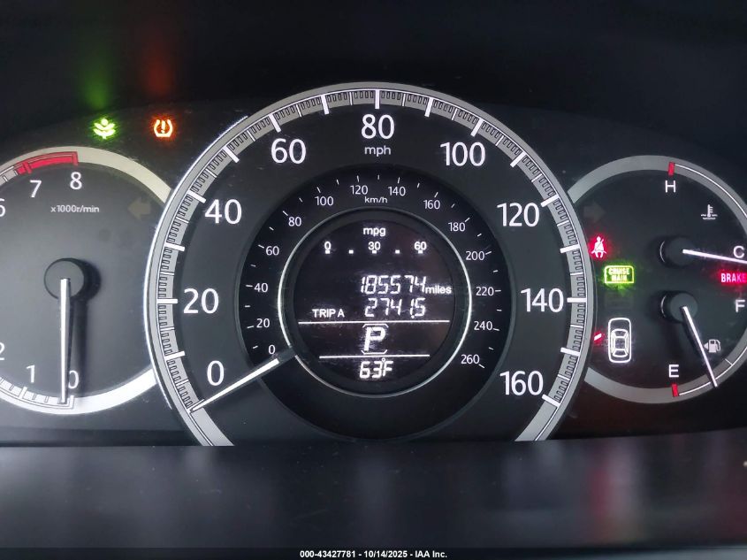 2013 Honda Accord Ex-L VIN: 1HGCR2F83DA132523 Lot: 43427781