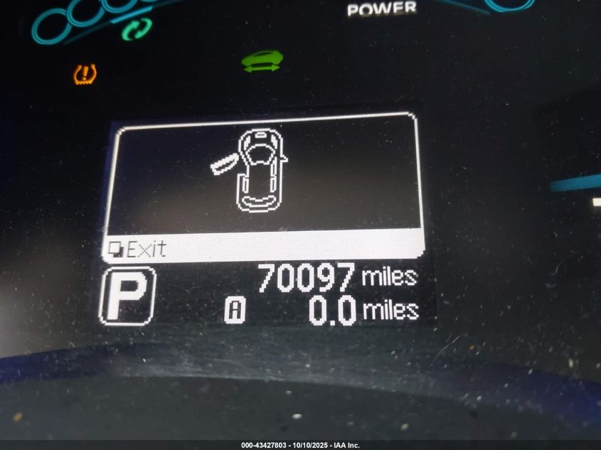 2015 Nissan Leaf Sl VIN: 1N4AZ0CP1FC322968 Lot: 43427803