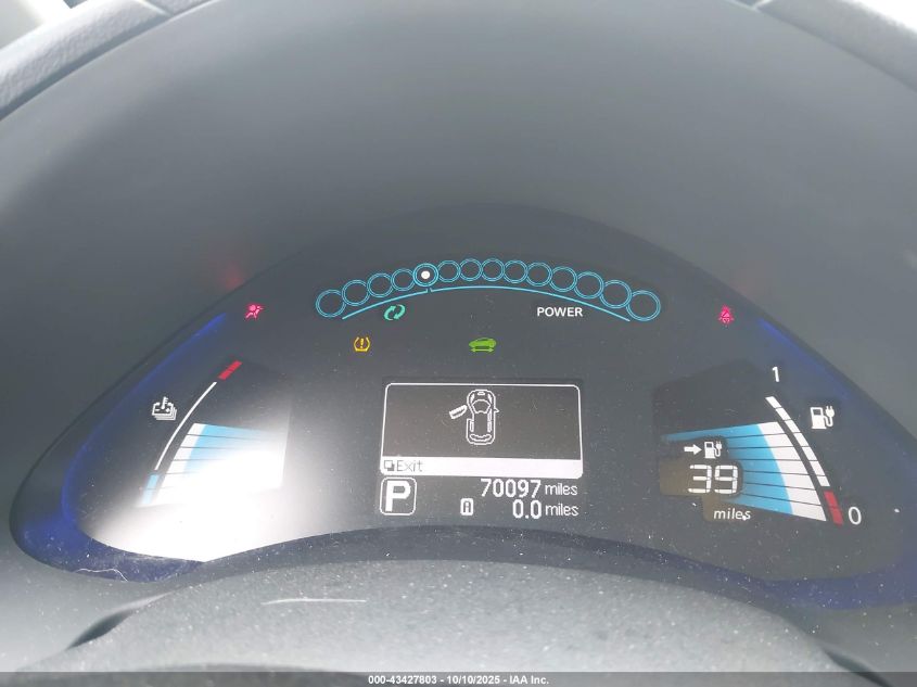 2015 Nissan Leaf Sl VIN: 1N4AZ0CP1FC322968 Lot: 43427803