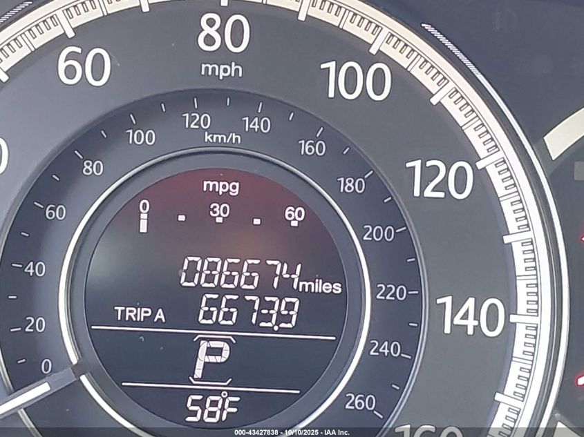 2013 Honda Accord Lx VIN: 1HGCR2F36DA117423 Lot: 43427838