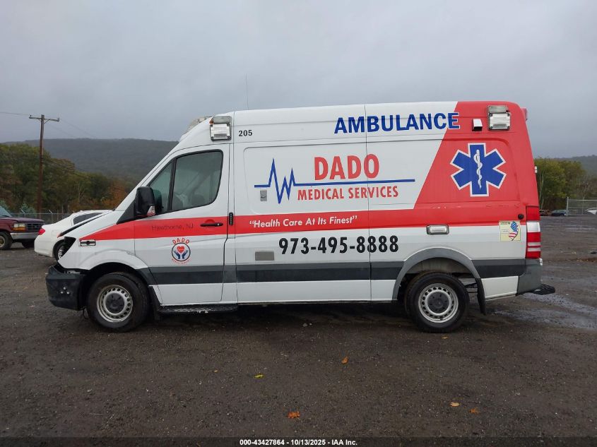 2016 Mercedes-Benz Sprinter 2500 Normal Roof VIN: WD3PE7CD2GP173389 Lot: 43427864