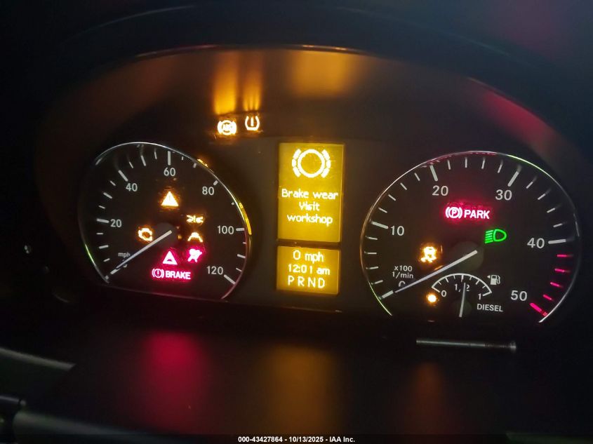 2016 Mercedes-Benz Sprinter 2500 Normal Roof VIN: WD3PE7CD2GP173389 Lot: 43427864