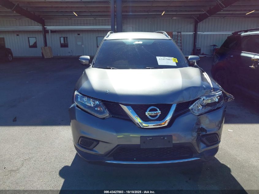 2015 Nissan Rogue Sv VIN: KNMAT2MVXFP537536 Lot: 43427883