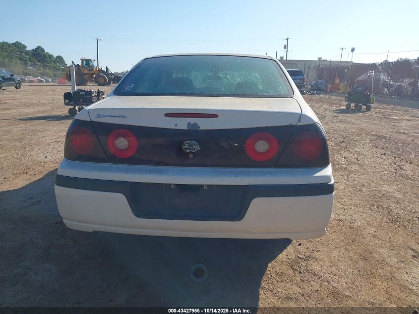 2002 Chevrolet Impala VIN: 2G1WF55E429355409 Lot: 43427955