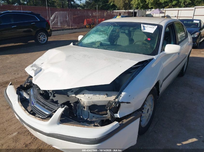 2002 Chevrolet Impala VIN: 2G1WF55E429355409 Lot: 43427955