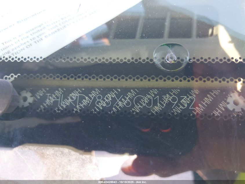 2006 Honda Cr-V Ex VIN: JHLRD788X6C017932 Lot: 43428043